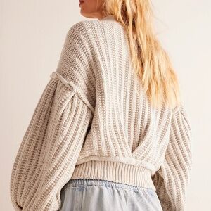 FREE PEOPLE WE THE FREE "CALLING YOU CARDI" MEDIUM RETAIL $198 SOLD OUT